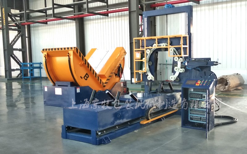 翻卷機+雙工位纏繞包（bāo）裝機